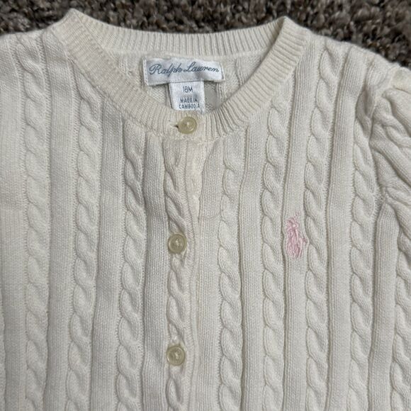 Baby Girl Ralph Lauren 18 Months Knitted Cardigan - Picture 3 of 3